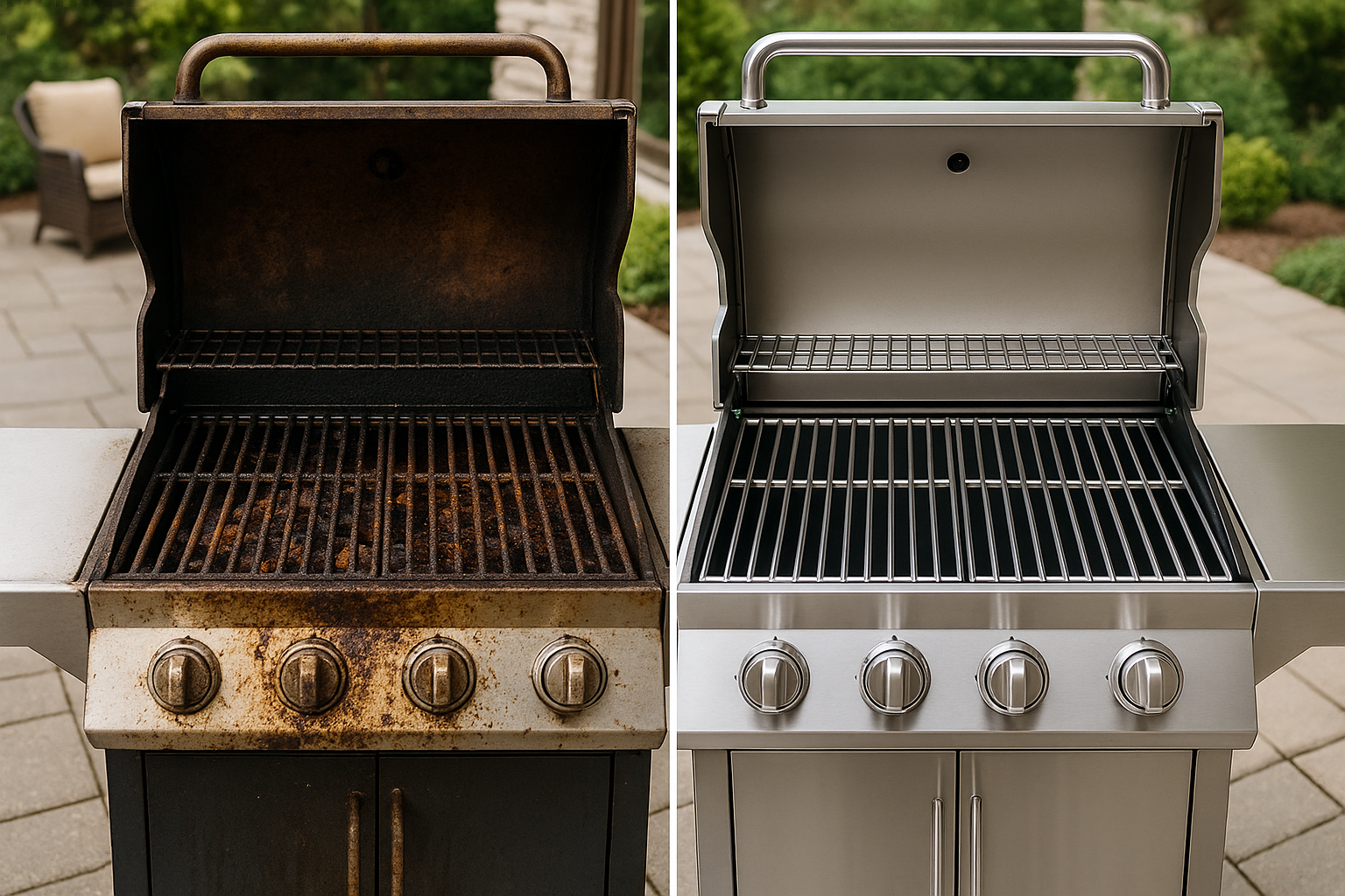 Professional BBQ grill Cleaning Service, front 2