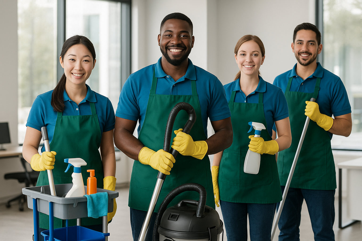 Cleaning service with diversity staffs