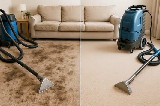 professional carpet clean before and after