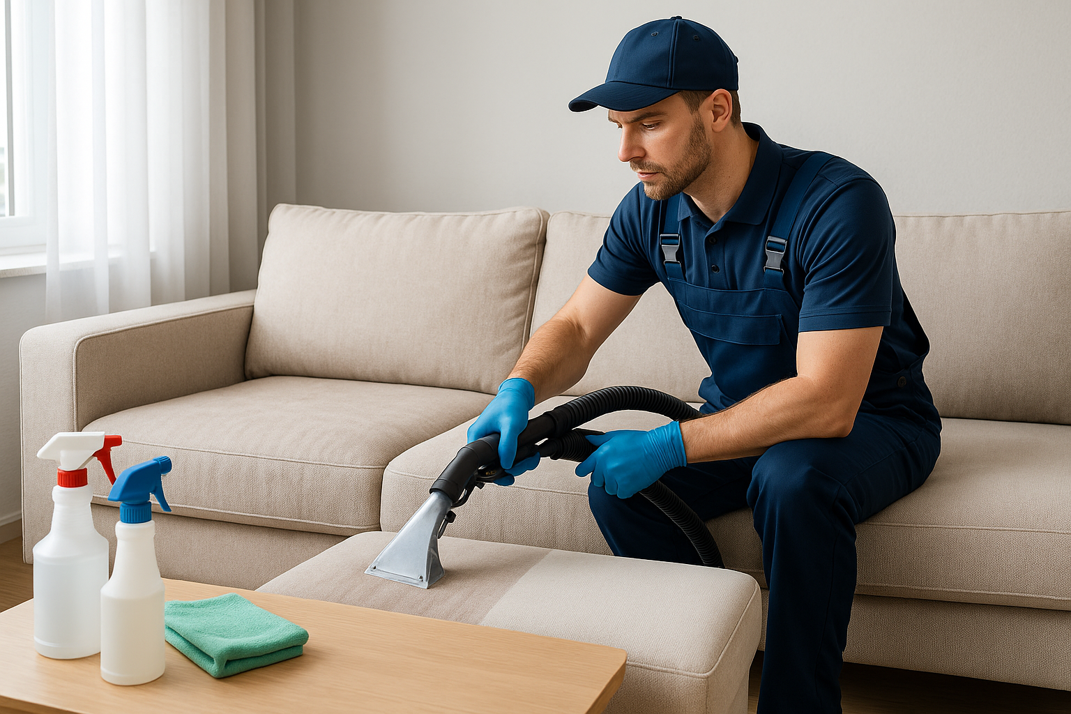 Professional upholstery cleaning