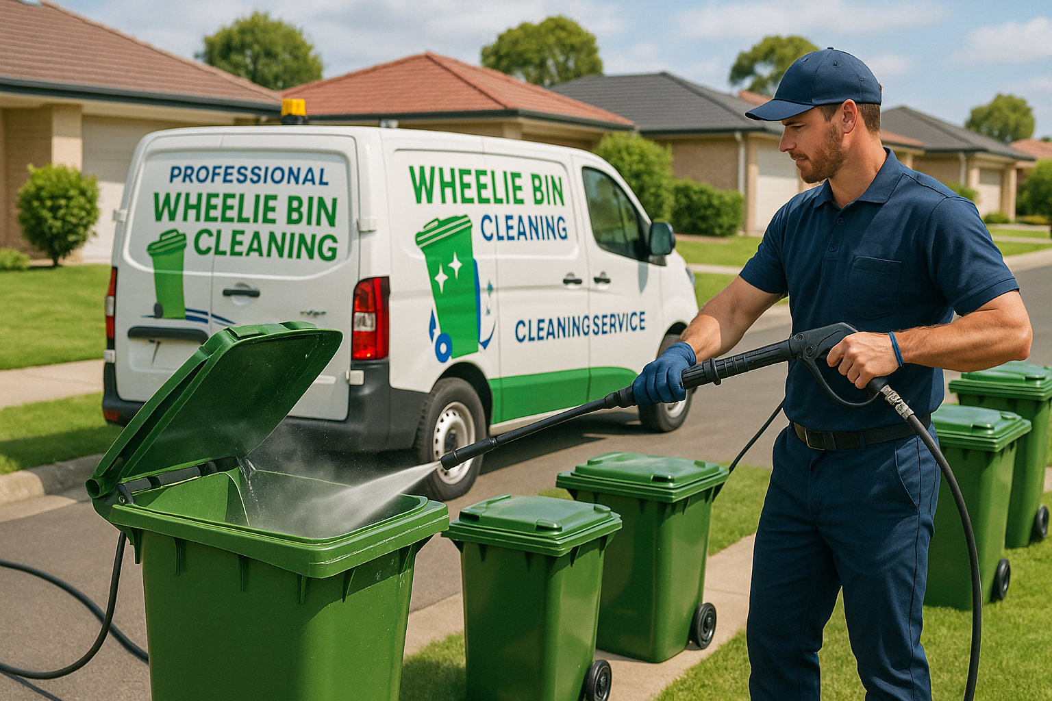 Wheelie bin cleaning service