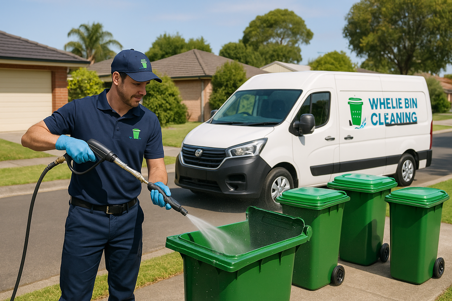 Wheelie bin cleaning services